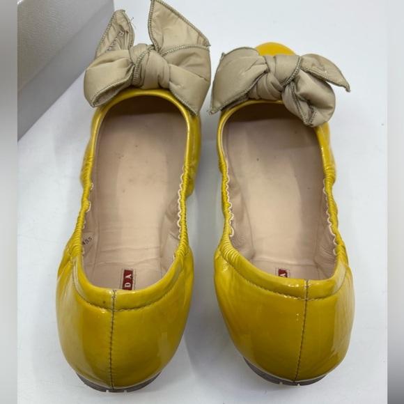 Prada Women's Yellow Ballet Flats size 38.5 EU - Picture 7 of 12